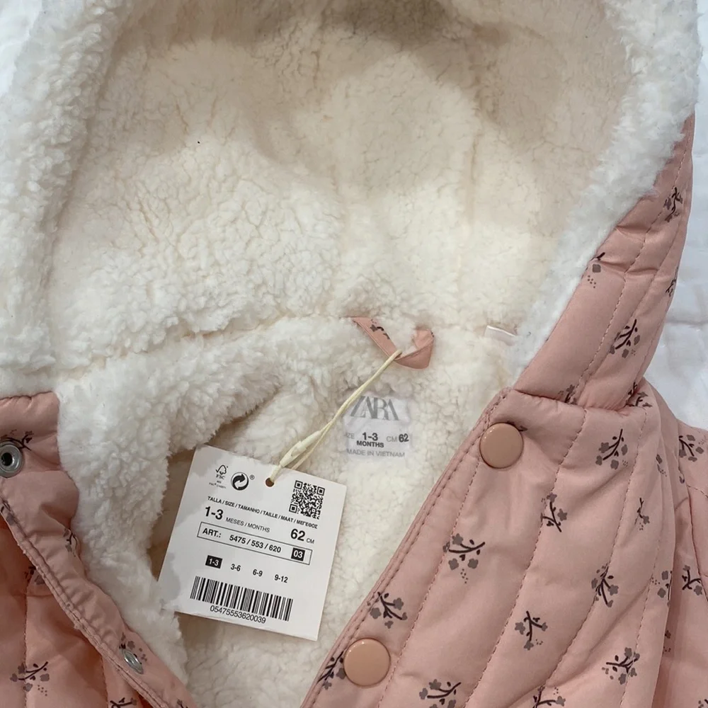 Zara Pink Baby Snowsuit - Picture 6 of 6